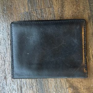 Black Leather Card Holder